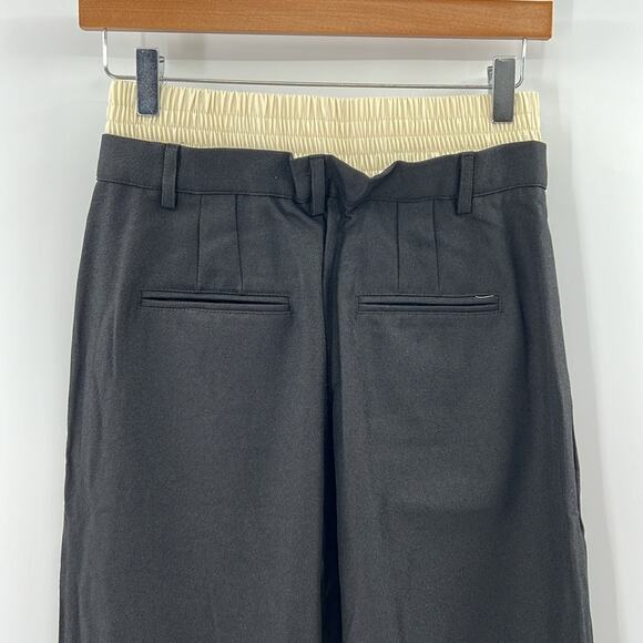 Moon River Layered Waistband Pants - Cream/Black - Medium - New with tags - Picture 7 of 8